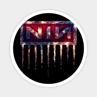 "The Fragile Descent: Nine Inch Nails' Incendiary Glacial Mark of Melodic Ruin" Magnet